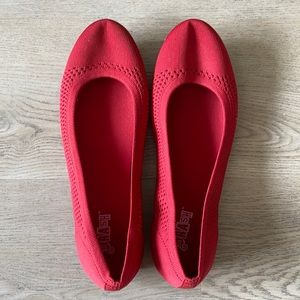 Red Ballet Flats Never Worn